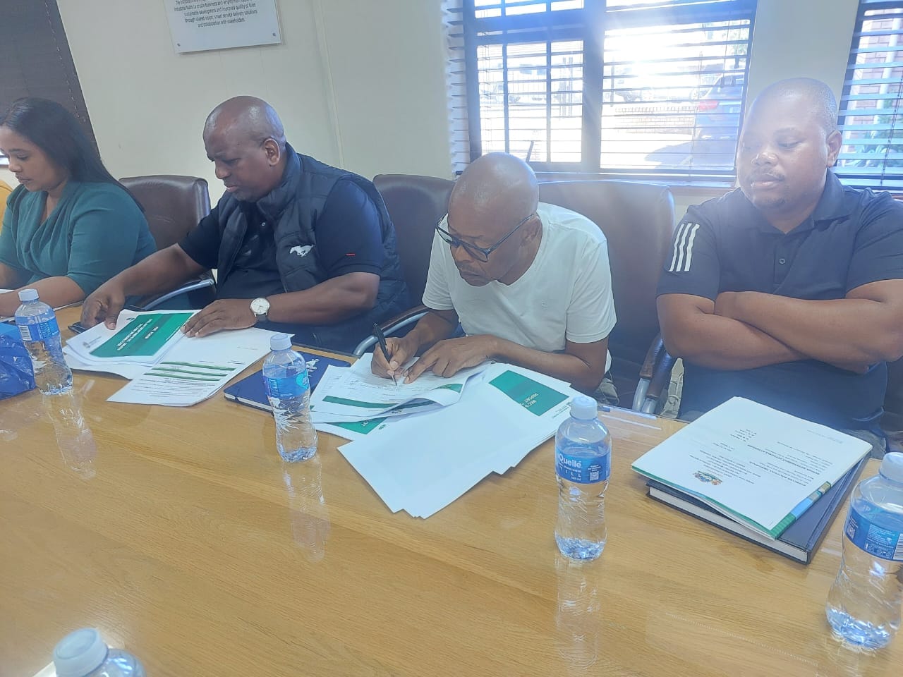 The KwaZulu-Natal Department of Human Settlements Service Delivery juggernaut today Friday 15th March 2024 rolled into Ugu District Municipality's Ray Nkonyeni